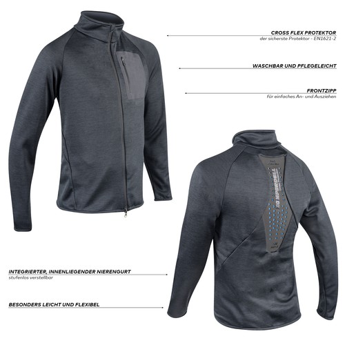 Komperdell full zip sweater - komperdell,